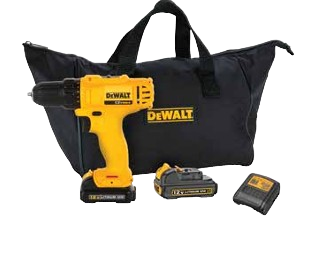 PARAFUSADEIRA/FURADEIRA 3/8” (10 mm) 12V MAX* LI-ION 2 BATERIAS 1,3AH CARREGADOR BIVOLT E BOLSA — DeWalt