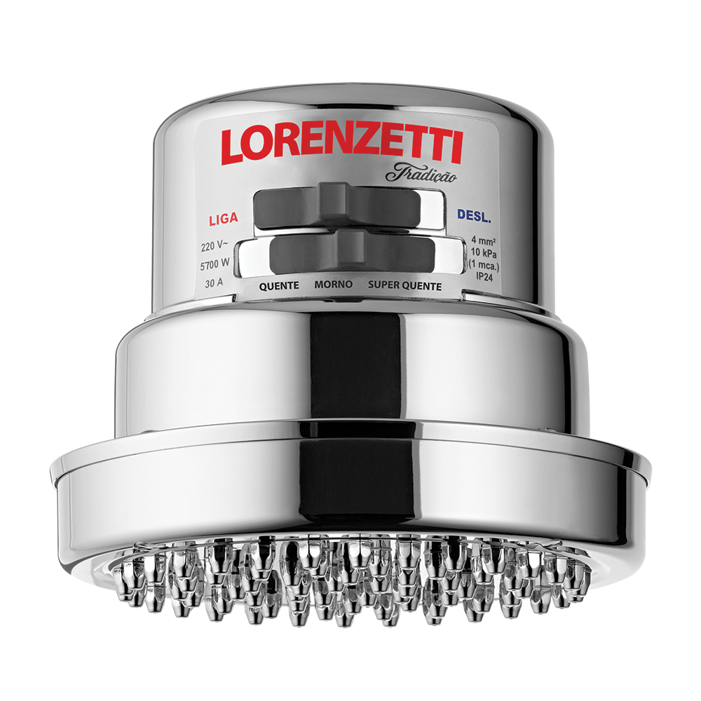 Chuveiro Tradição 220V 5700W Cromado — Lorenzetti