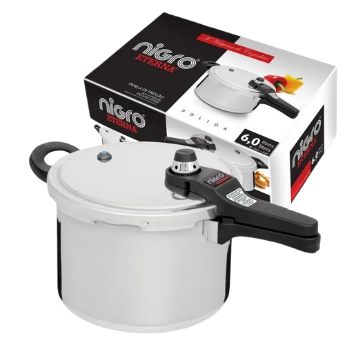 Panela de Pressão Eterna Polida 6L — Nigro